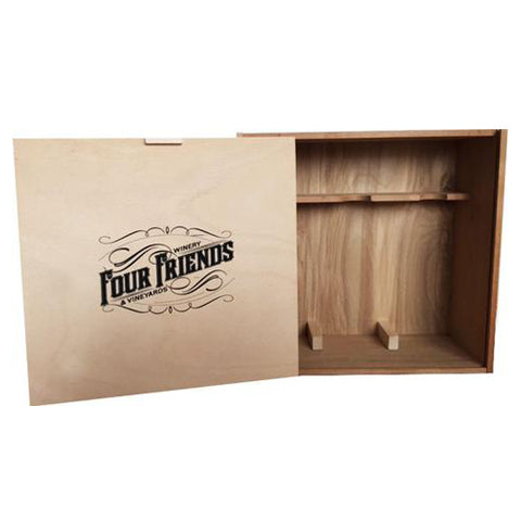 Triple wooden box